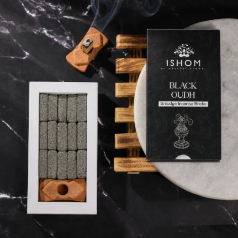 Ishom Original Incense Brick Charcoal-free Incense Sandalwood Wardrobe Purification Deodorization Sleep Aid Aromatherapy Block