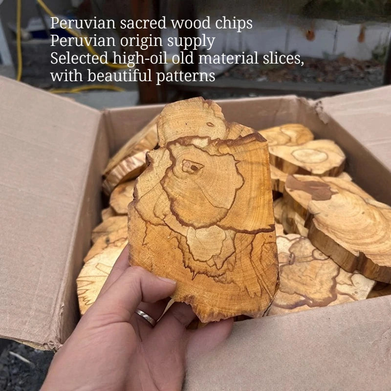 Peruvian Sacred Wood Chips High-oil Oil-blasted Old Raw Wood Slices Crystal Base Aiding Sleep Soothing Spirit Purifying Air