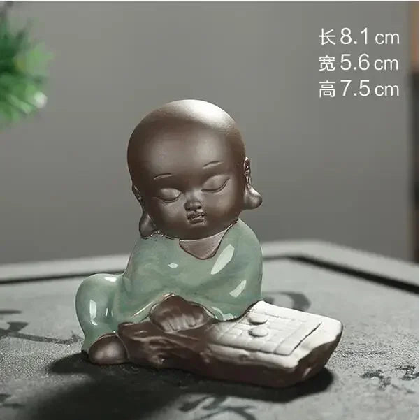 F Creative Ceramic Buddha Tea Pet Figurine