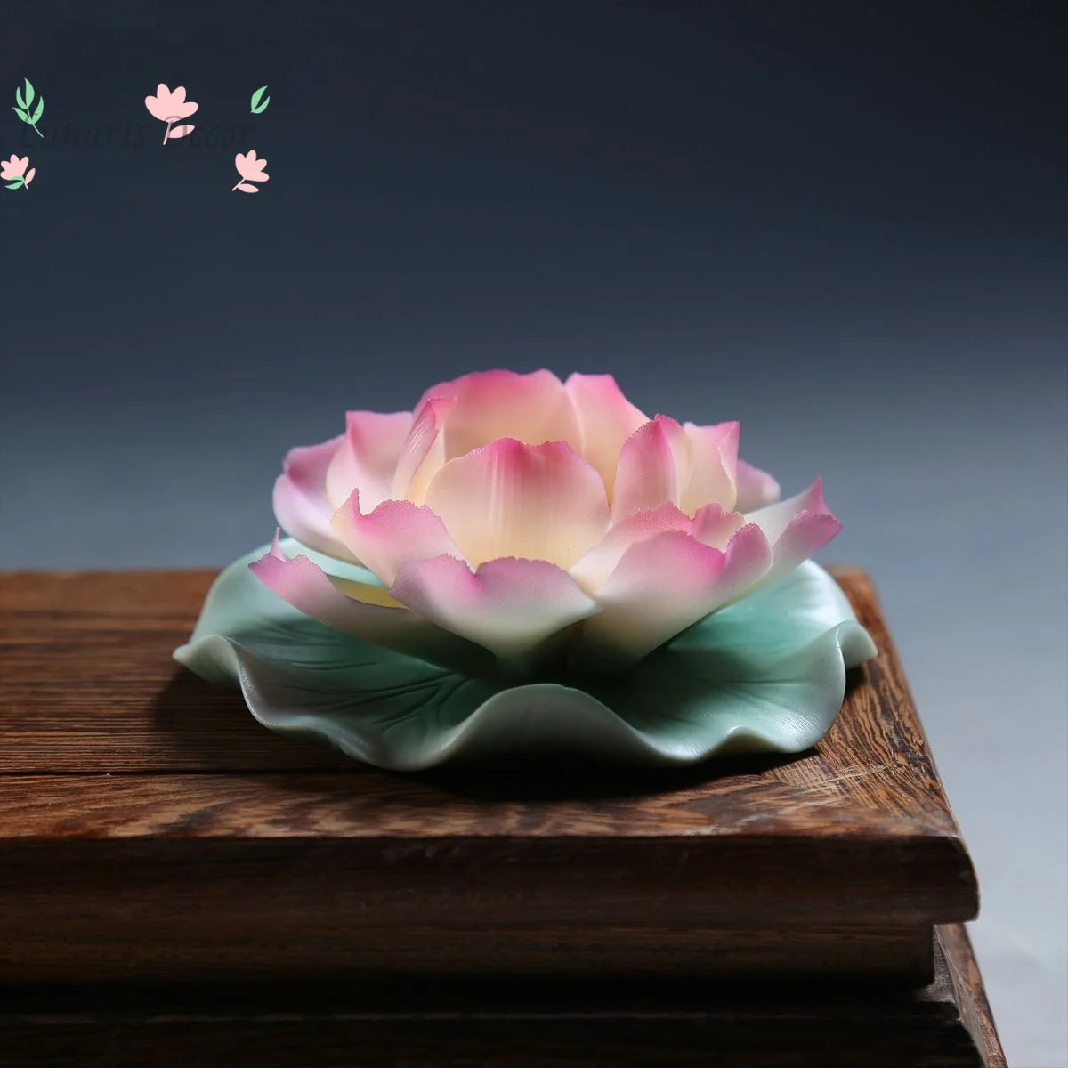 Ceramic handmade lotus incense holder line incense insert sandalwood agarwood stand incense insert painted household indoor