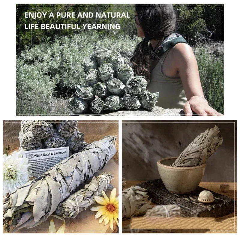 Original California White Sage bundle 40g, For purify negative energy Clean space Used in yoga SPA Meditate