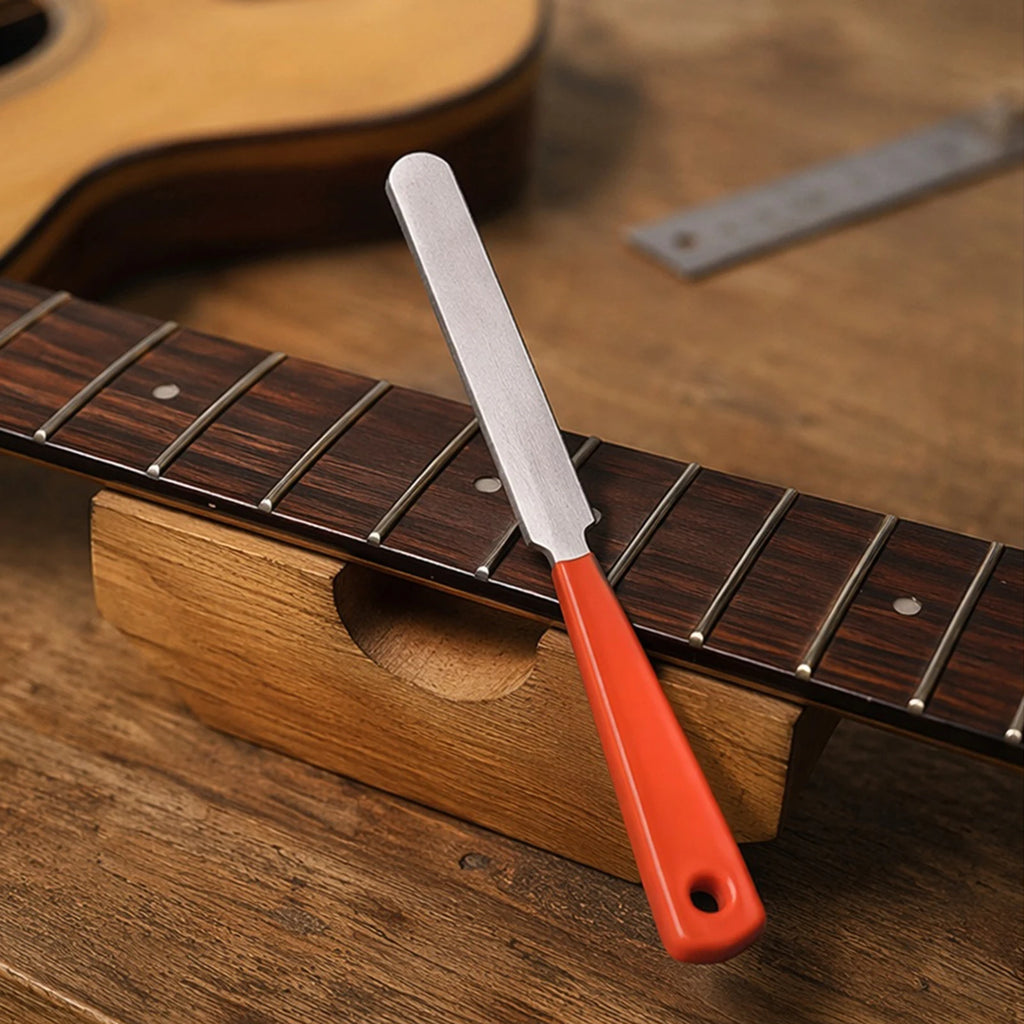 Fret End Dressing File Stainless Steel Guitar Fret Crowning File Multifunctional for Electric Acoustic Bass Guitars