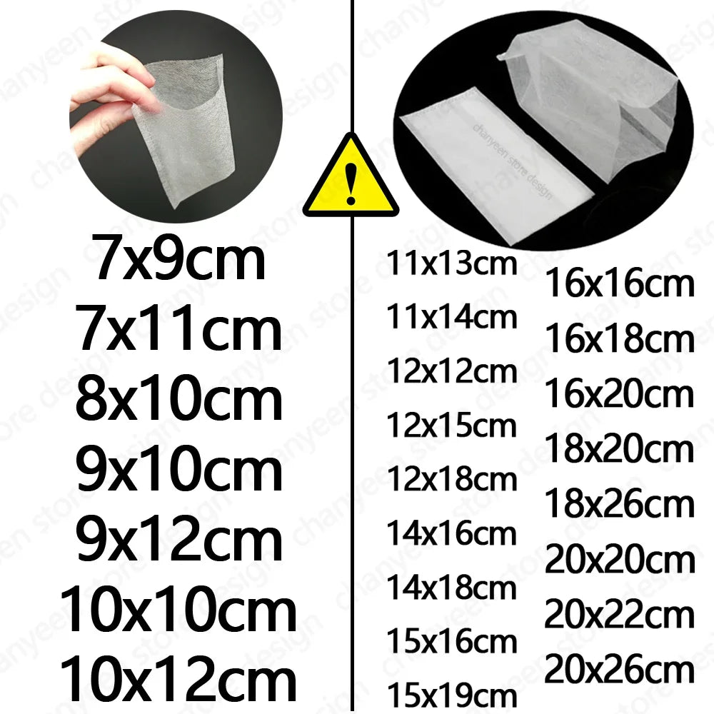 100-500Pcs Biodegradable Grow Bags 10x10cm-20x26cm