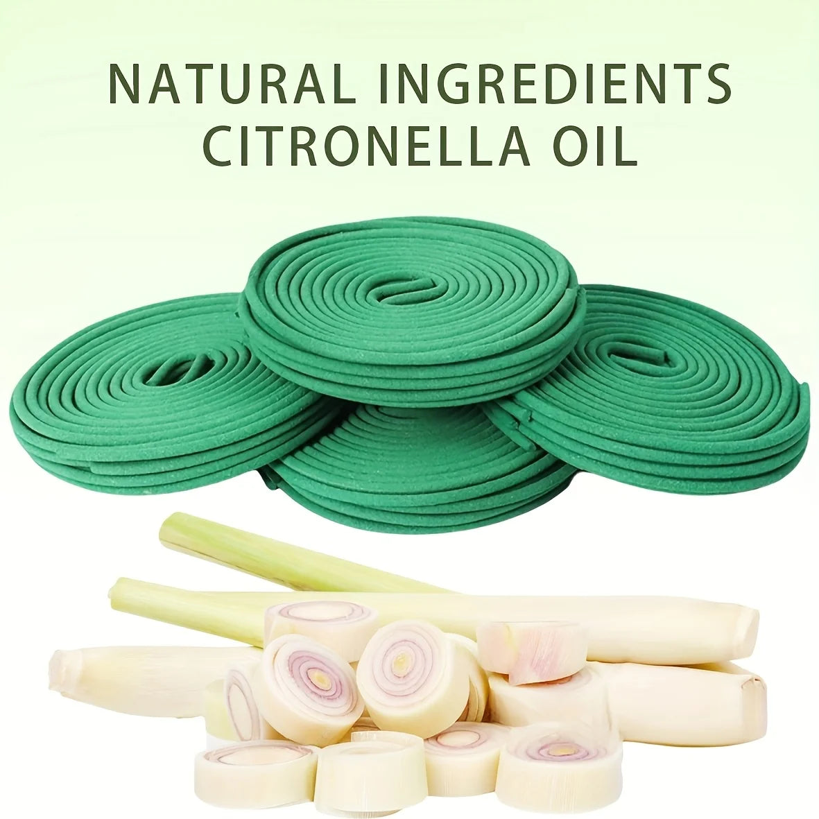 Lavender Lemongrass Aromatherapy Coils Fragrance for Patio, Porch, Poolside, Camping Garden Home Decor, Outdoor Incense Coils
