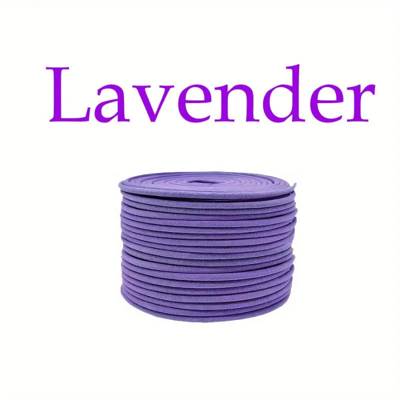50 Single Disc Natural Lavender Coil Incense Home Office Study Hotel Yoga Meditation Soothing Body and Mind Lasting Fragrance