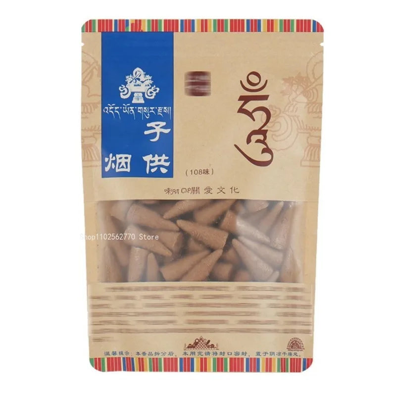 108 Flavours Smoke for Tower Fragrance Natural Plant Raw Materials Indoor Office Smell Burning Home Decor To Purify The Air