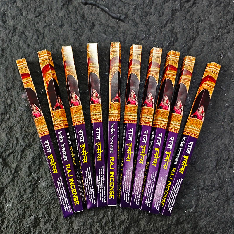 10 Box Authentic Indian Incense Sticks Premium Handmade Rose Sage Jasmine Lavender for Meditation Yoga Buddha Home Aromatherapy