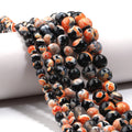 6 8 10mm Natural Stone Orange Fire Agate Beads Round Loose Spacer Beads For Jewelry Making DIY Bracelets Necklace Accessories
