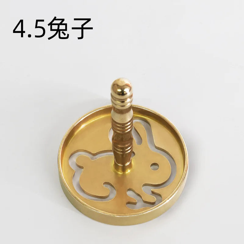 New Incense Press Tool Ash Mold Copper Metal Lotus Cloud Making Burner Powder Pressing Supplies Chinese Living Room Incense