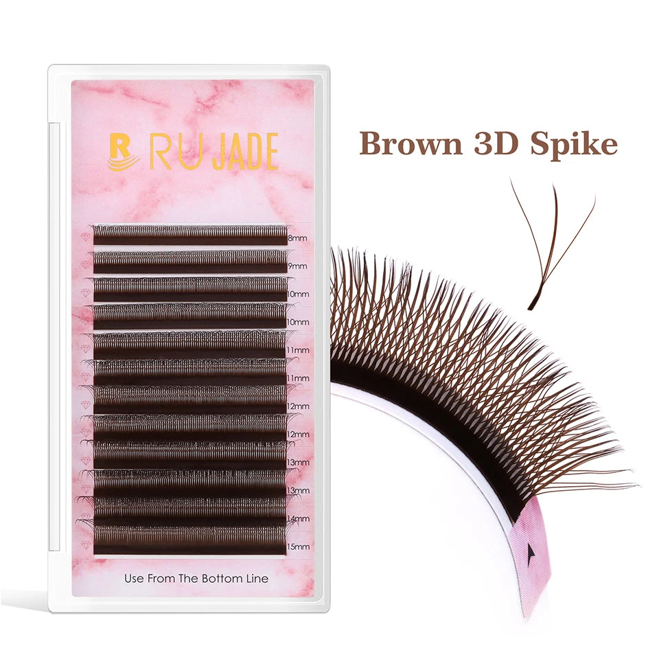 AGUUD 4D W Shape False Eyelashes Natural Volume Fans