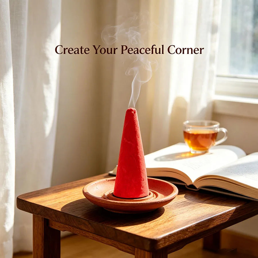 Large Tower Incense Cones Mixed Scents Slow Burning Cone Incense for Home Yoga Meditation Room Fragrance Decor