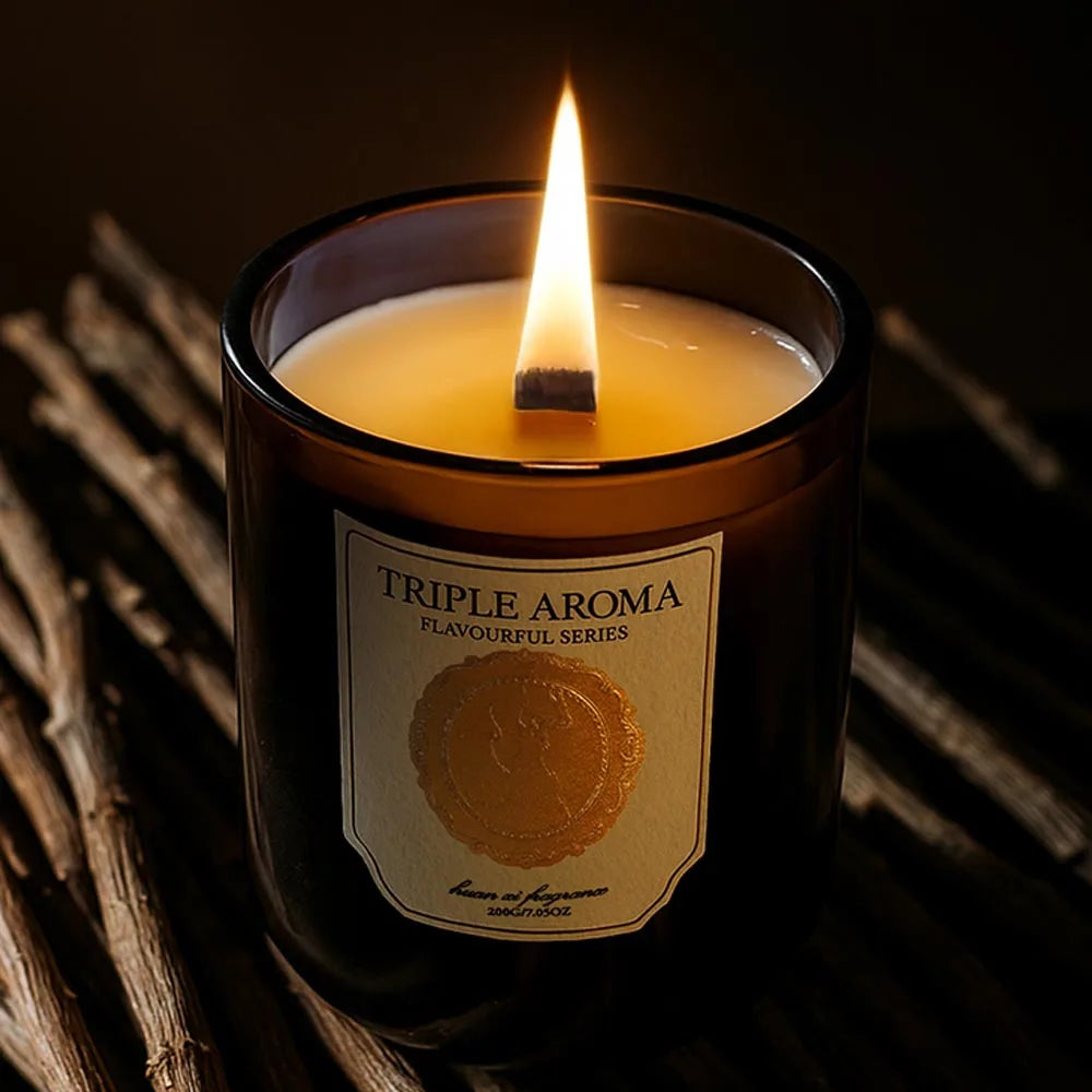 200g FLAVOURFUL SERIES Figs And Irises Aromatherapy Ebony Agarwood AROMA Home Decorative Guest Gift Set