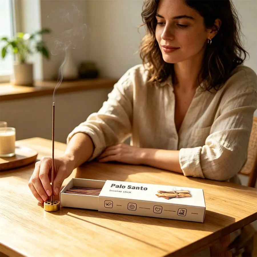 35 Sticks High-Grade Palo Santo Incense White Sage Cedar Coffee Home Fragrance Natural Aromatherapy Suitable for Yoga Meditatio