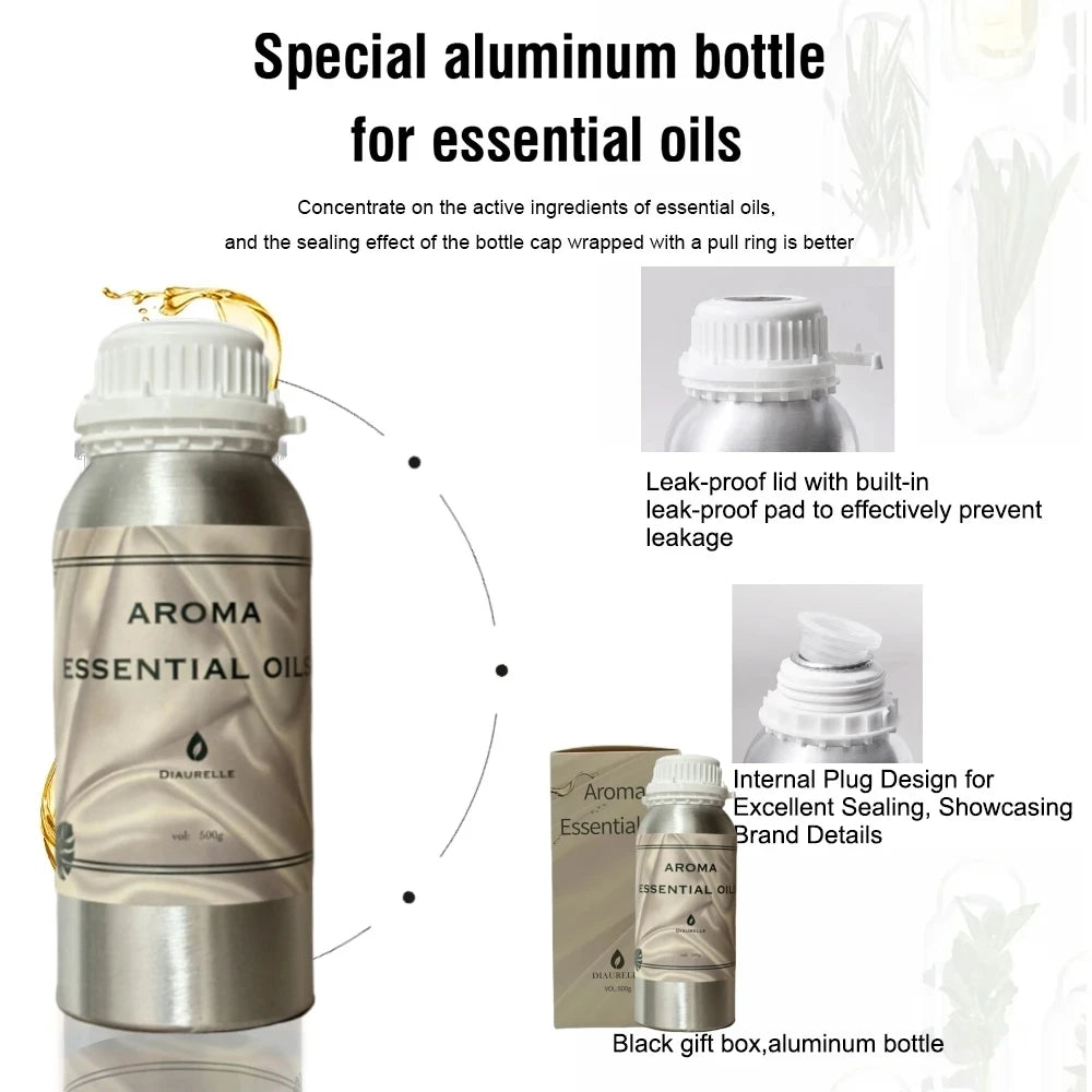 500ML Flower Aventus Essential Oil Home Air Freshener Pure Plant Essential Oil Hotel Room Fragrance Diffuser Oils Air Purifier