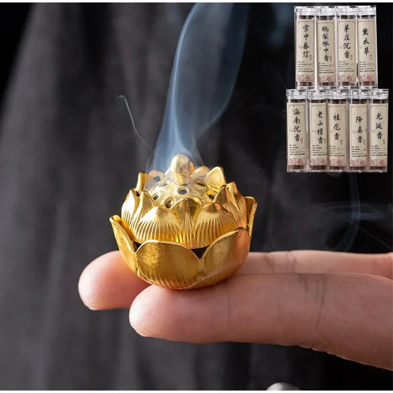 15 pcs Natural Sandalwood Agarwood Incense Tablets Indoor Meditation Aromatherapy Mini Incense Burner - Fragrance Sandalwood