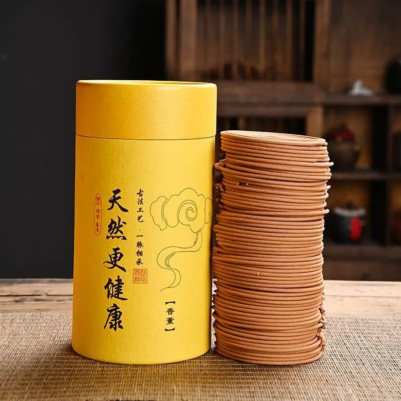 120 Trays of Natural Coil Incense Household Indoor Aromatherapy Sandalwood Agarwood It Can Purified Air Lasts for 4 Hours