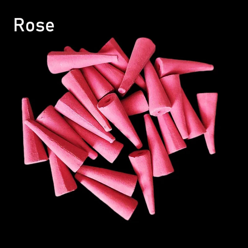 Natural 50/100g Oversized Backflow Incense Cones 20 Minutes Lavender Reflux Tower Incense Jasmine Sandalwood Scents for Home
