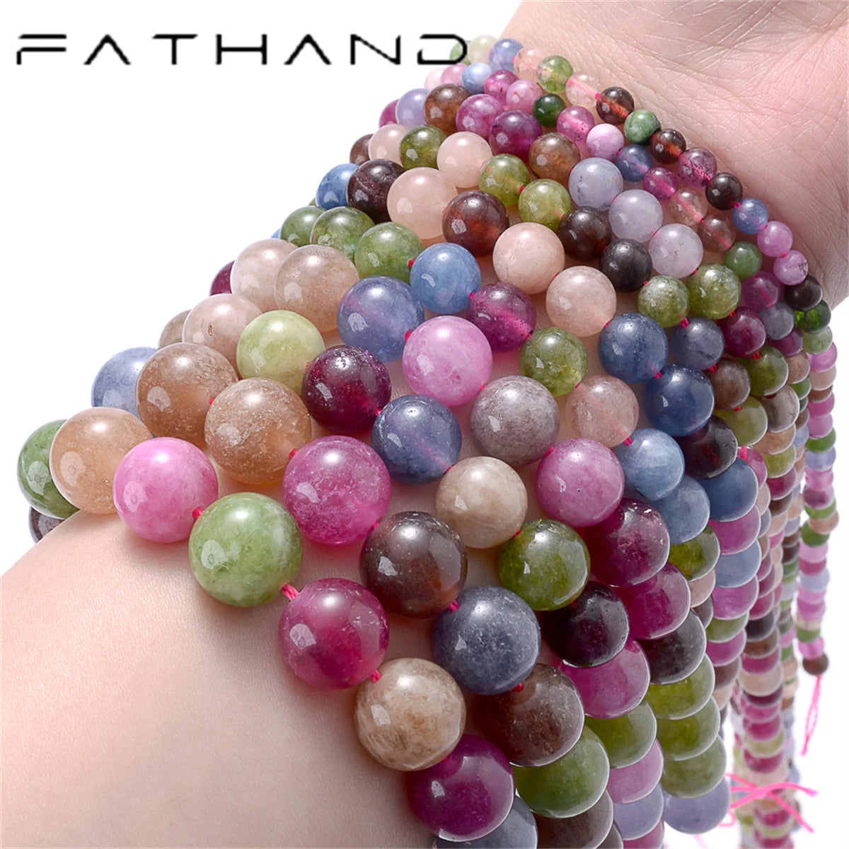 Natural Stone Beads 4 6 8 10mm Tiger Eye Lava Tourmaline Jades Agate Crystals Opal Bead for Jewelry Making DIY Bracelet Necklace