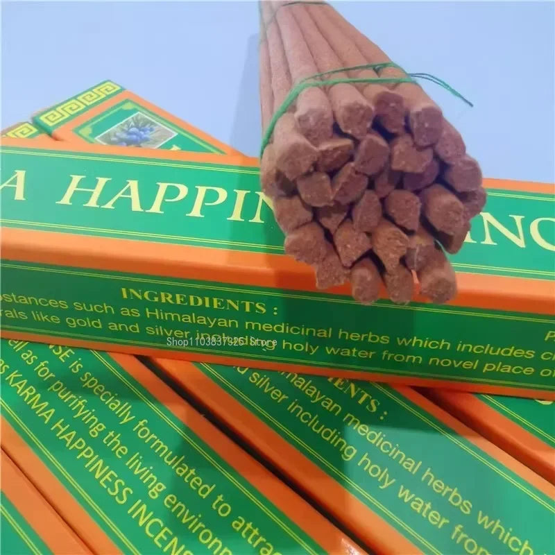 Bhutan Happiness Tibetan Incense Handmade Incense Stick Indoor/Worship Buddha/Meditation/odor Removal Aromatherapy Joss Stick
