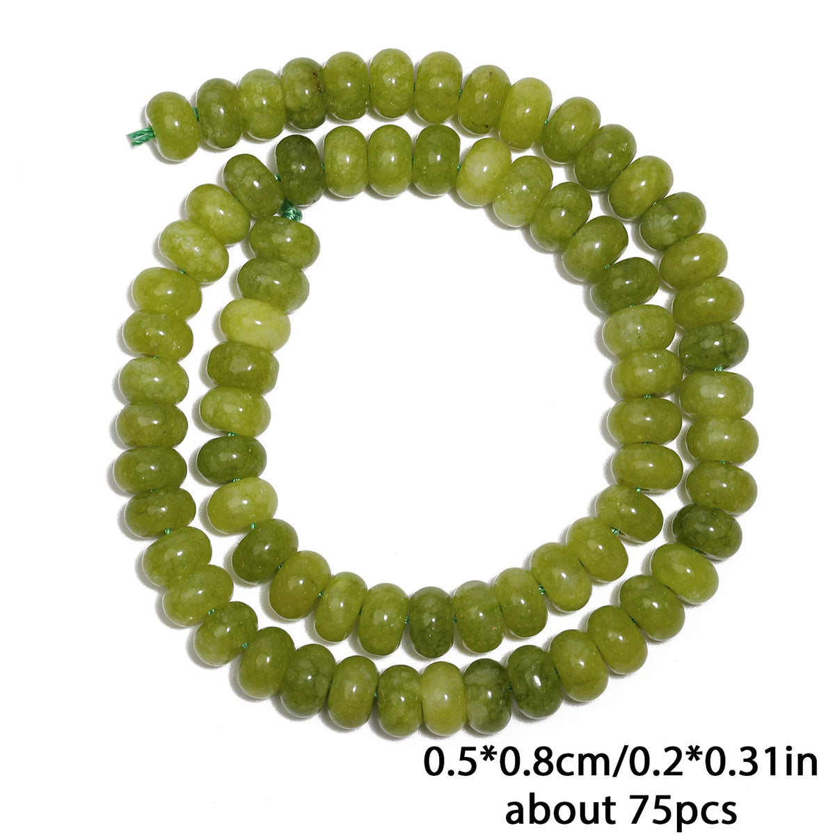 Natural Stone Rondelle Beads 5x8mm, 75pcs
