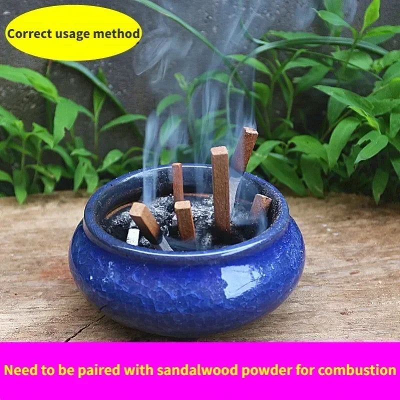 Sandalwood Stick Fragrance Natural Hand Split Wood DIY Purification Healing Meditation Stress Relief Aromatherapy