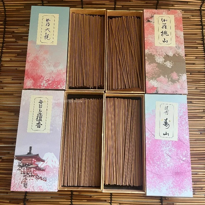 150Pcs-boxed Japanese Agarwood Incense Sticks Home Natural Fragrance Indoor Purification Yoga Meditation Soothing Joss Sticks