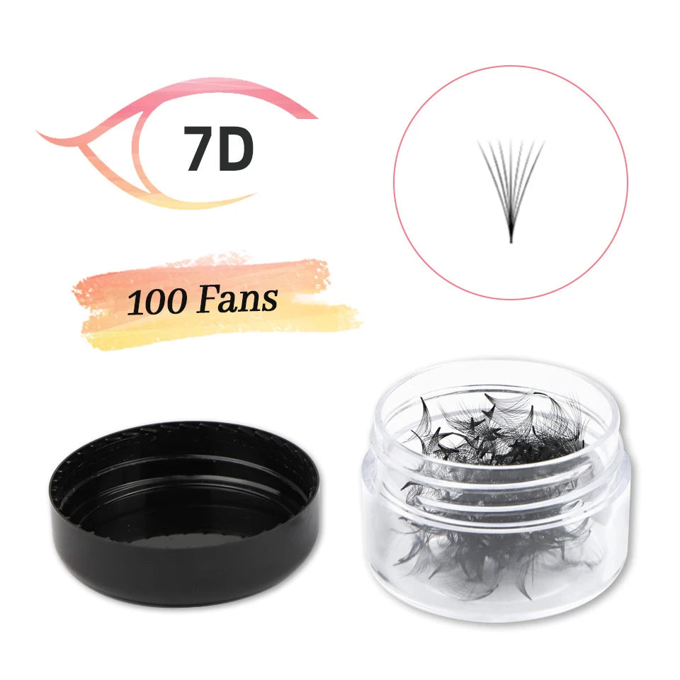 AGUUD 7mm Pointy Base Premade Volume Fan Lashes