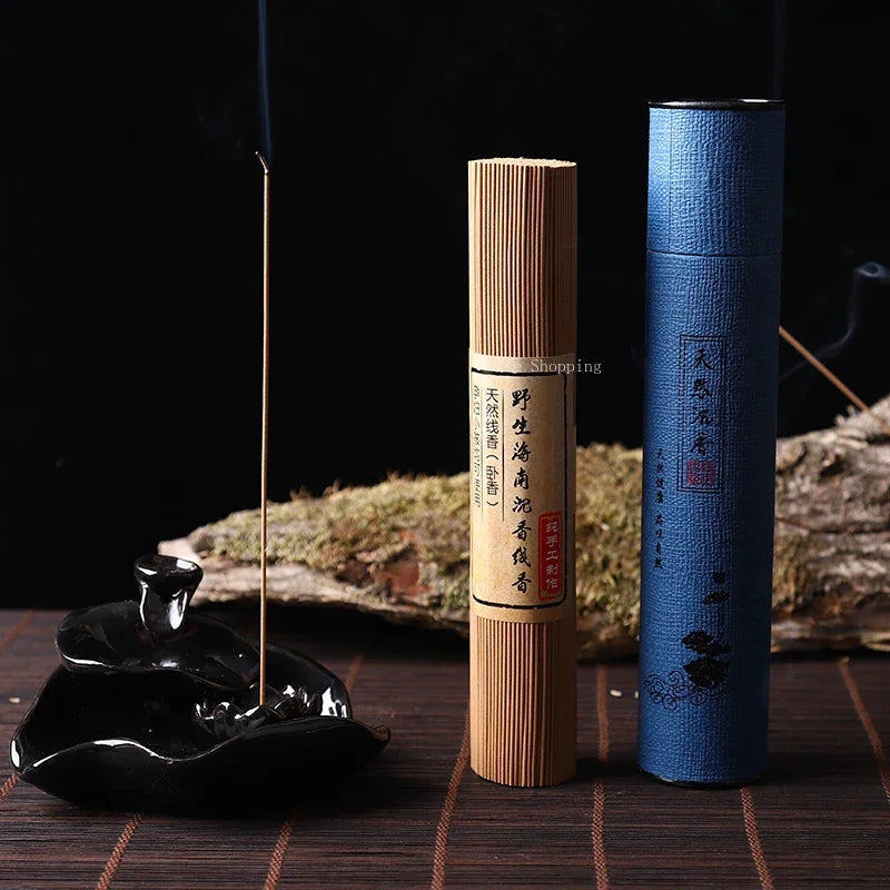 100g Hainan Pure Natural Agarwood Stick Incense/Worship in Buddhist Hall Home Indoor To Help Sleep Calm Purify Air Joss Stick