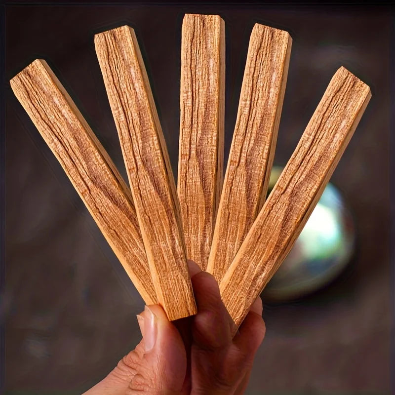 3/5/10/12/15Pcs Palo Santo Incense Sticks, Suitable for Holiday Celebrations, Long-Lasting Fragrance, Outdoor Activities, Air Purification, Barbecue, Camping