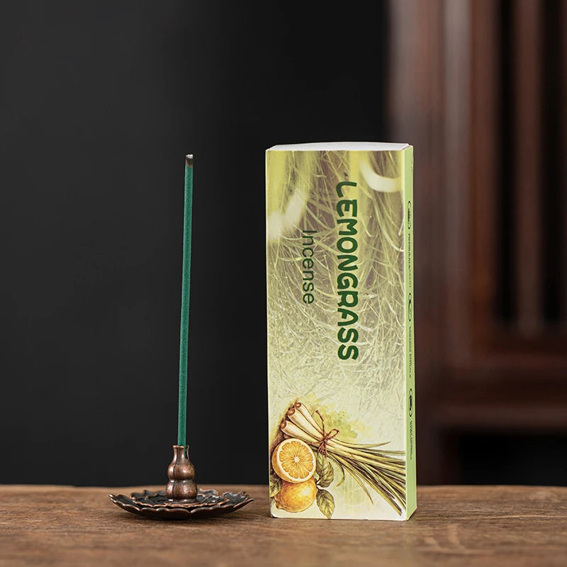 1 Box Contains 35 Incense Sticks, 9 Different Scents: Frankincense, Lavender, Lemongrass, White Musk, Sage, Pine Cone, Vanilla, Sacred Wood, Thick Incense Sticks, Suitable as a Long-Lasting Fragrance Gift for the Home