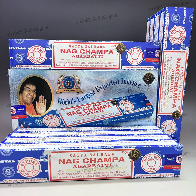 4Boxes NAGCHAMPA & 4Box SANDAL WOOD & 4Box ARABIAN OUDH Mixing Multiple Flavors ,A Total of 12Box Satya Incense Sticks for Home