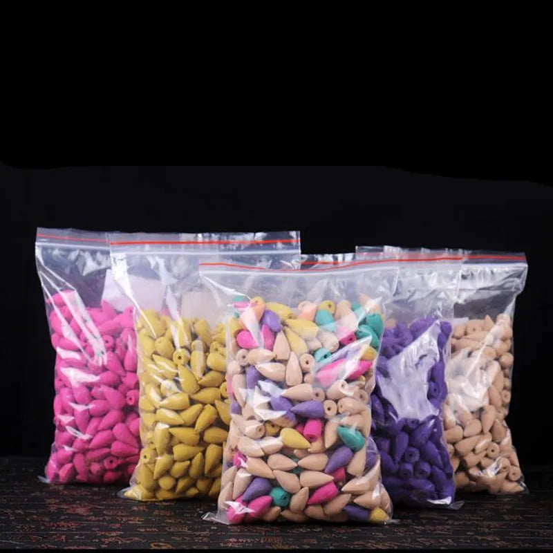 60PCS Backflow Incense Cones Mixed Scent Natural Air Freshener