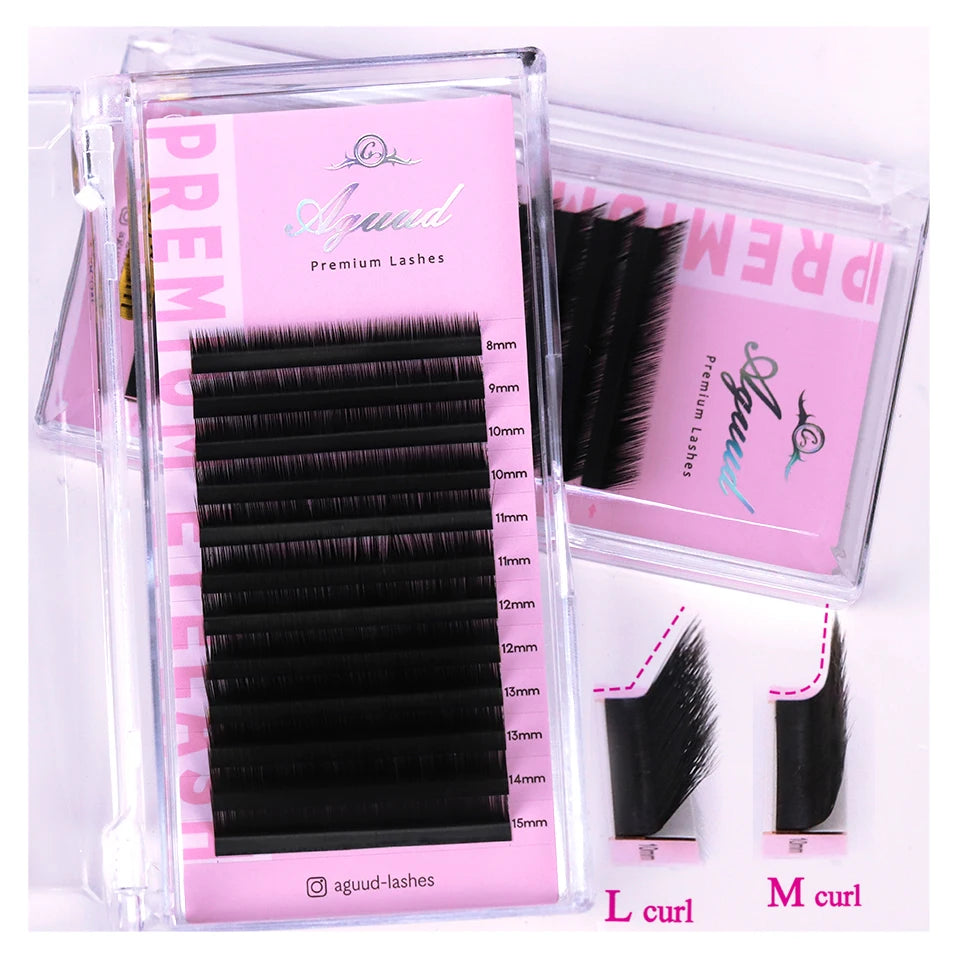 AGUUD LU L Individual Faux Mink Lashes Matte Black