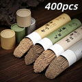 400Pcs Natural Sandalwood Sticks Home Incense Sticks Blessing Ceremony Prayer Buddha Incense Wormwood Sandalwood Agarwood