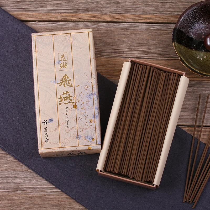 80g Japanese Natural Agarwood Incense Enshrined Buddha's Home Interior Tea House Hotel Soothing Mind Purifying Air Joss Stick