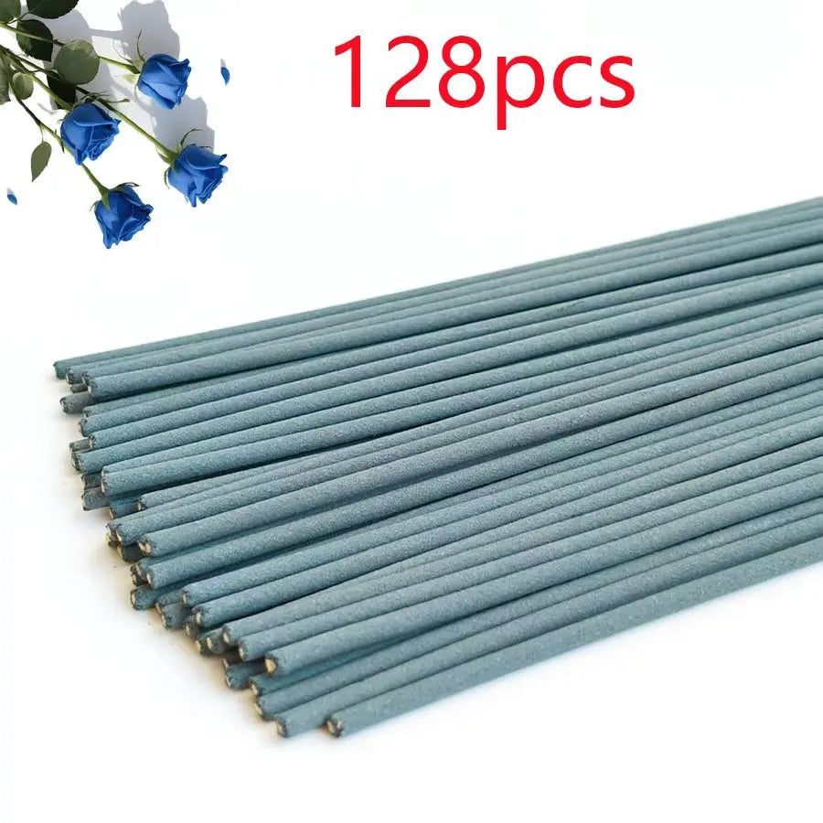 21/128/225pcs Blue Fairy Blue Rose Incense Stick, 8.66 Inch, Long-Lasting Fragrance Suitable for Home Meditation Valentine Day