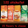 120 Sticks/Lot Natural Sandalwood OUDH Palo Santo Indian Incense Sticks Purifying Air Deodorization Aromatherapy Scents for Home