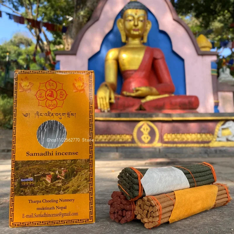 3 Bundles/Box Nepalese Tibetan Incense Handmade Thread Incense Home Temple Worship Aromatherapy Soothes and Purifies The Air