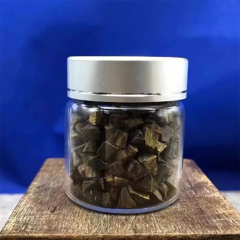 50g High Oil Qinan Agarwood Incense Granules, Aged Wood Chips for Incense Burner, Floral Fruity Honey Aroma