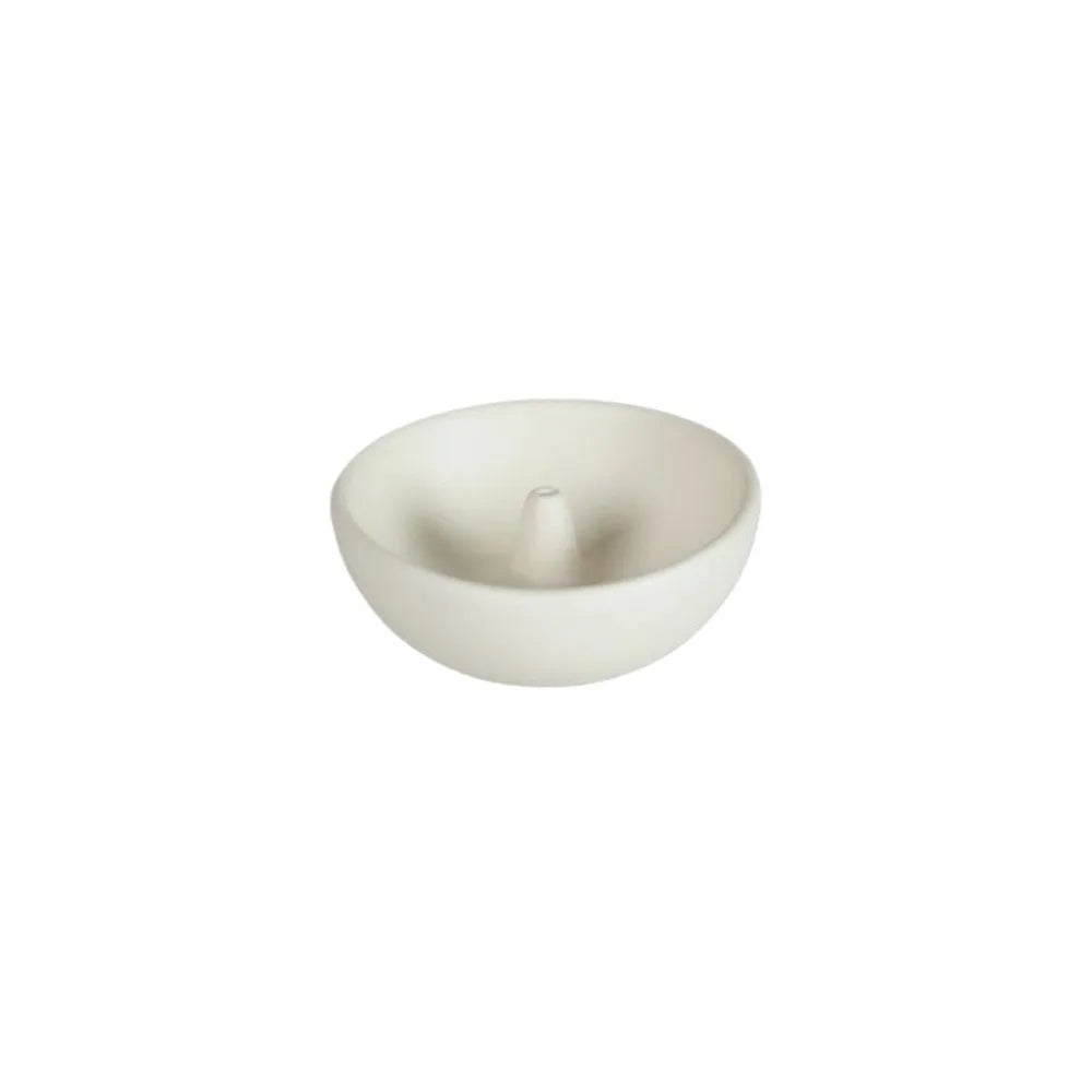 Decorative Retro Incense Holder Zen Style Sturdy Incense Stick Burner Round Ceramic Agarwood Tray Meditation