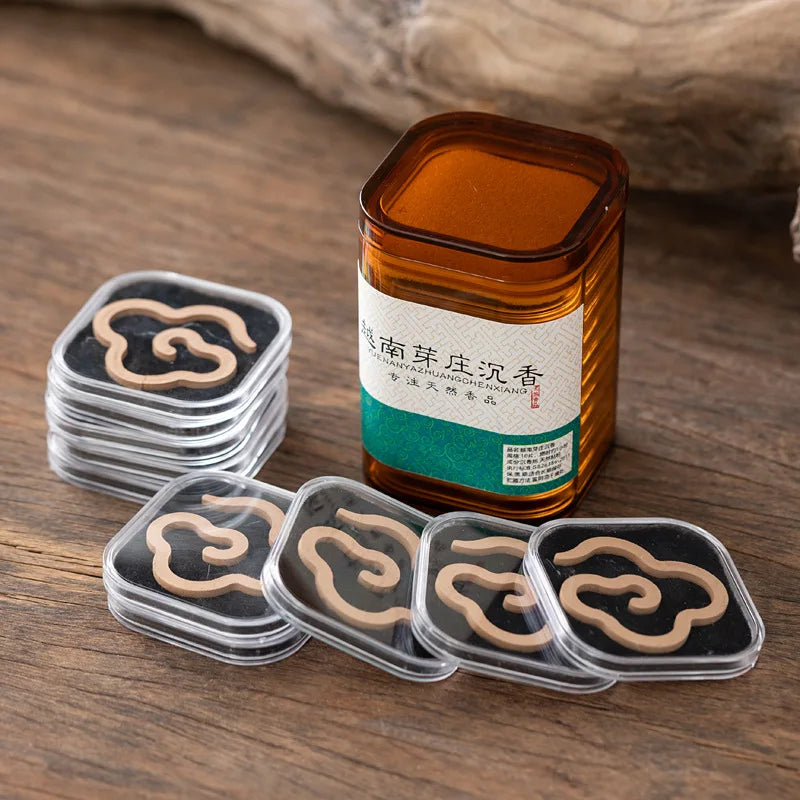 No Sticky Powder Agarwood Sandalwood Incense Coil Pure Powder No Sticky Powder Indoor Long-lasting Aromatherapy Purifying Air