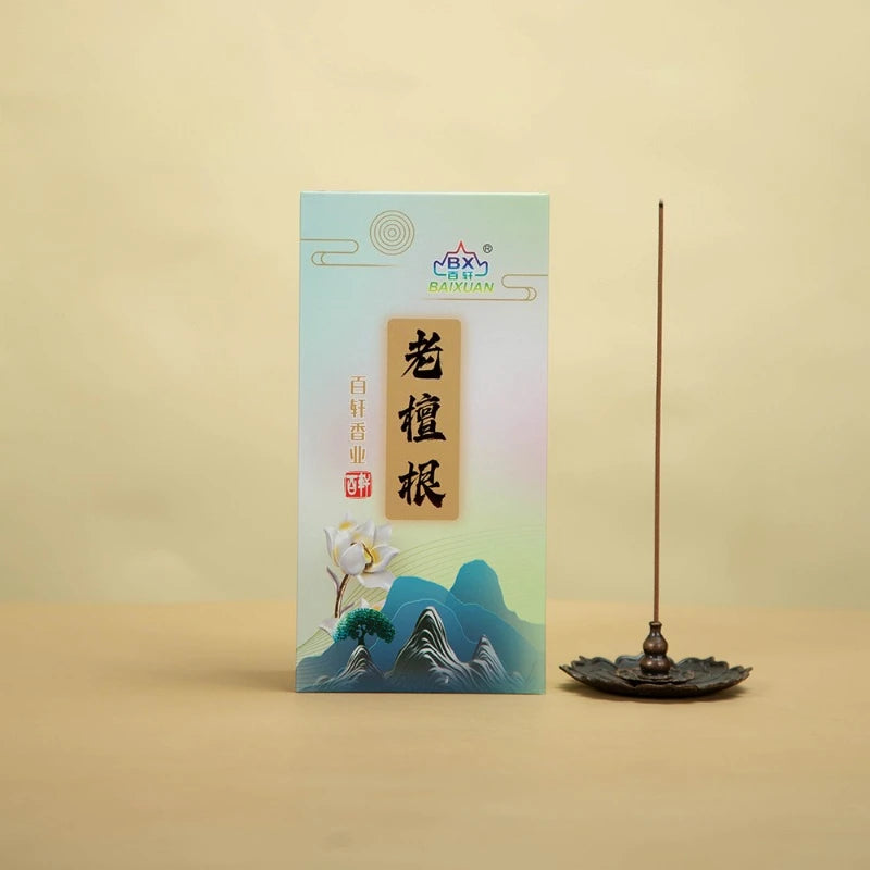 Natural Sandalwood Agarwood Incense Sticks Yoga Household Temple Worship Calms Mind Promotes Sleep Removes Odors Joss Stick