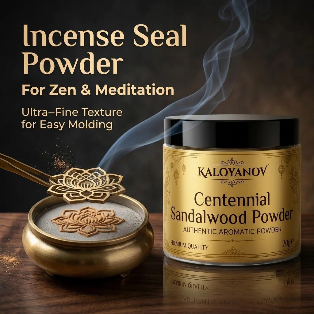 Premium Sandalwood Agarwood Powder for Incense Seal Mold Burner Crafting Natural Chinese Aromatherapy Meditation Powder Gift
