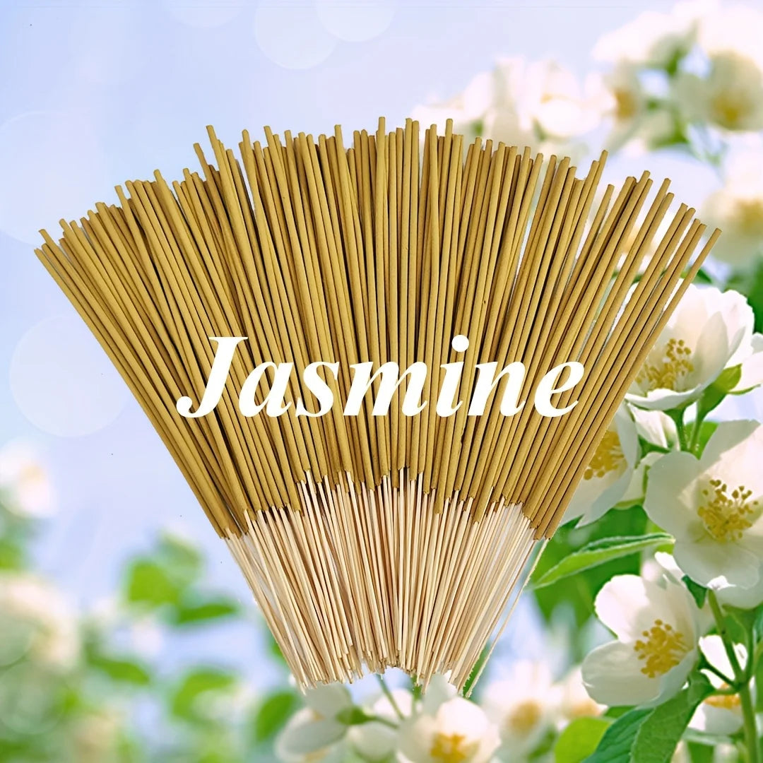 20/50/100 Pieces, Yellow Jasmine Incense Sticks, Length 8.66inch , Suitable for Yoga, Meditation, Home, Living Room, Study, Popular Portable Incense.