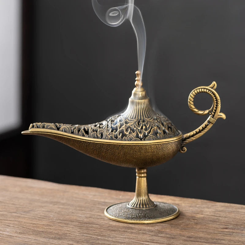 Incense Burner Vintage Horse Brass Aromatherapy
