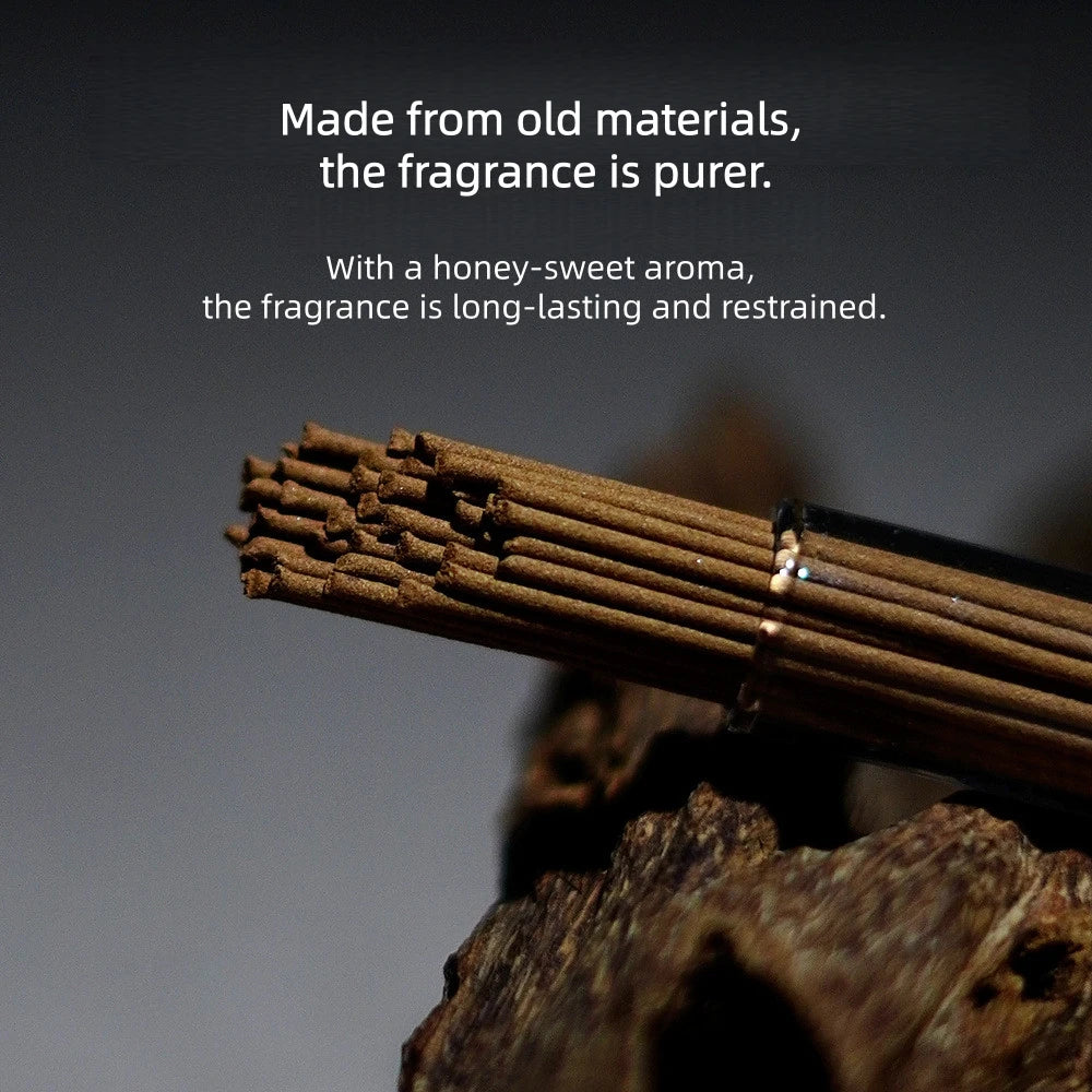 Natural Insect-Damaged Agarwood Stick Incense - Aged Agarwood for Home Indoor Fragrance,10g Pack,Aged Insect-damaged Agarwood
