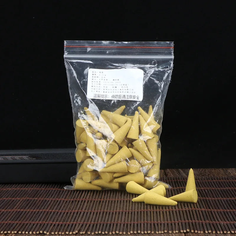 30Pcs Natural Incense Cones Mixed Flavor Backflow Insence Floral Lavender Sandalwood Yoga Meditation Tea Room Home Decorations
