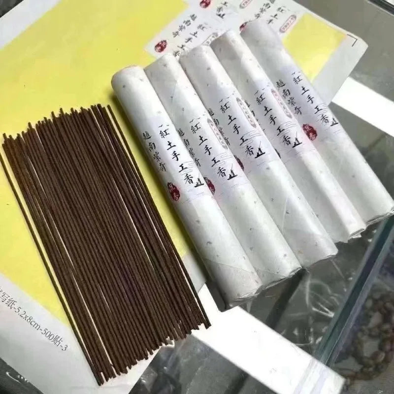 100g Vietnam Pure Handmade Qinan Red Soil Agarwood Incense Stick Home Indoor Tea Room Meeting Guests Soothing Body Fragrance