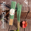 Apple Cinnamon Scented Premium Incense Sticks, 12cm / 4.72inch Natural Aromatherapy Incense Sticks, Made Purely by Hand from Apple and Cinnamon Fragrant Powder, with a Strong and Long-Lasting Scent, Refreshing and Invigorating, Purifying the Air, Suitable