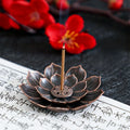 Alloy Incense Burner Lotus Multi-hole Wire Stick Holder Household Antique Incense Plate for Buddha Incense Holder Home Decor